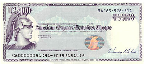 American Express Gift Cheque